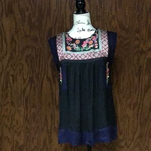 Floreat Embroidered Shirt Top